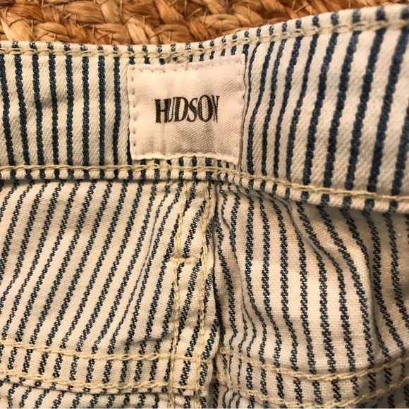 ▪️HUDSON Striped Cuffed Denim Shorts - Picture 9 of 11